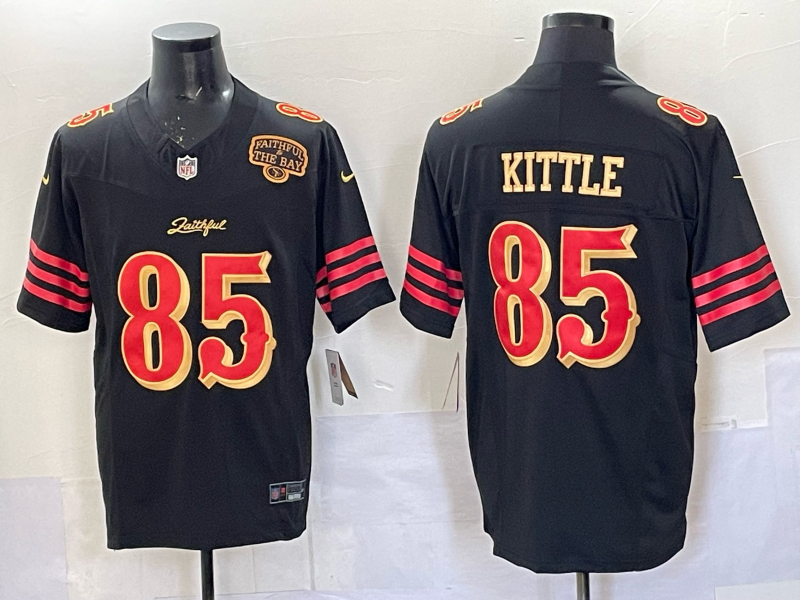 Men San Francisco 49ers #85 Kittle black Limited Nike NFL 2025 Jersey 08->san francisco 49ers->NFL Jersey